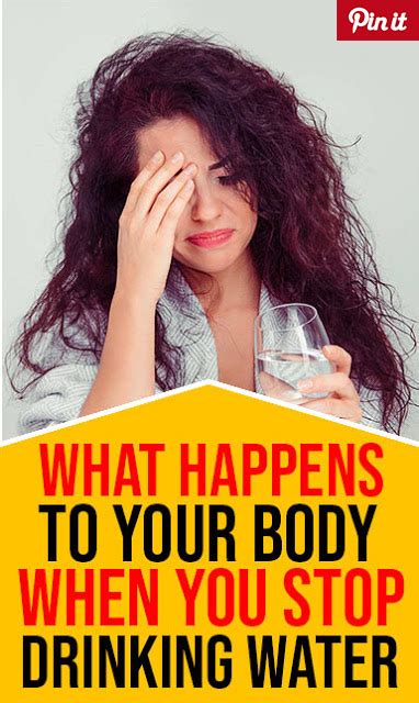 What Happens To Your Body When You Stop Drinking Water