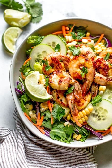 Add the shrimp and cook until just opaque in the center, about 2 minutes. Spicy Thai Shrimp Salad - Skinnytaste