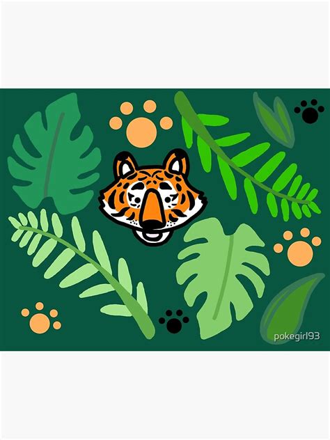 Jungle Tiger Poster By Pokegirl93 Redbubble