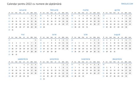 Calendar 2023 Cu Saptamani Numerotate Get Calendar 2023 Update