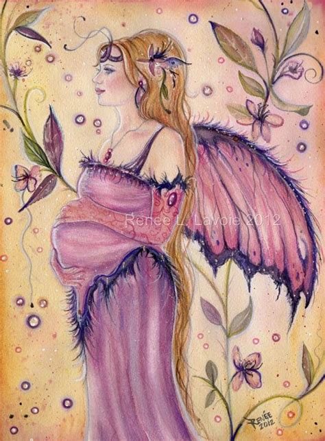 Aceo Lustre Print The T Pregnant Fairy By Theartofreneellavoie 3
