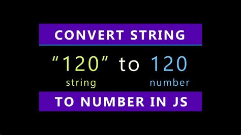 Javascript Convert String To Number Js Youtube