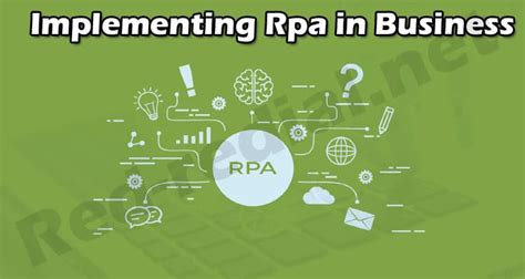 Implementing Rpa In Business Oct 2021 Benefits