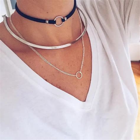 Choker Necklace Women Suede Leather Rope Tie Choker Long Necklace Sexy