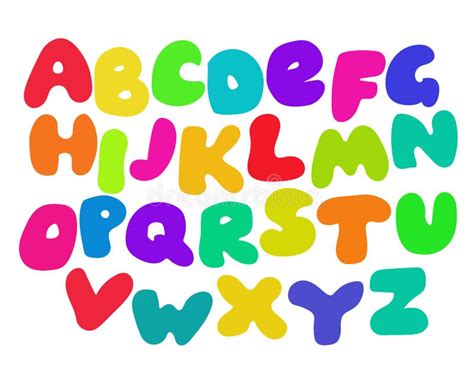 Funny Colorful Alphabet Stock Vector Illustration Of Cartoon 62435445