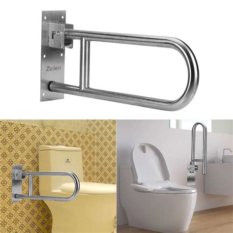 Folding Handicap Grab Bars Rails Toilet Handrails Bathroom Support