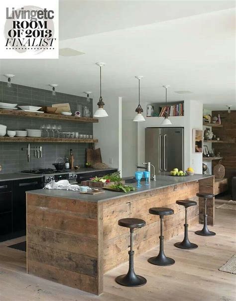 Rustic Industrial Style Kitchen For The Home Pinterest Industrial
