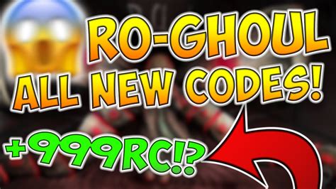 To save you some trouble, here we've gathered all the latest codes we can find, snatch them and treat yourself to some free rc and yen! *NEW* All Codes for Ro Ghoul *900K RC & 3M YEN* | 2020 January | - YouTube