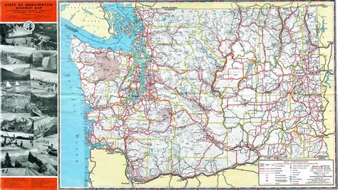 State Of Washington Highway Map Draw A Topographic Map