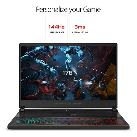 Asus Rog Zephyrus S Ultra Slim Gaming Pc Laptop 156 144hz Ips Type