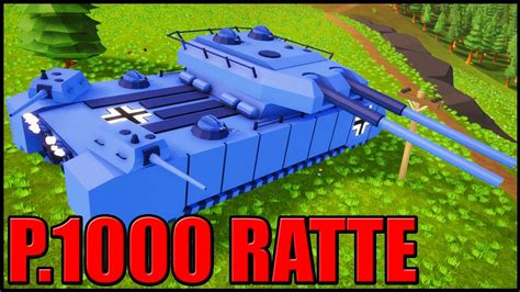 German P1000 Ratte Super Tank Total Tank Simulator Youtube