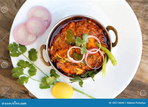 Indian Style Cottage Cheese Vegetarian Curry Dish Kadai Paneer