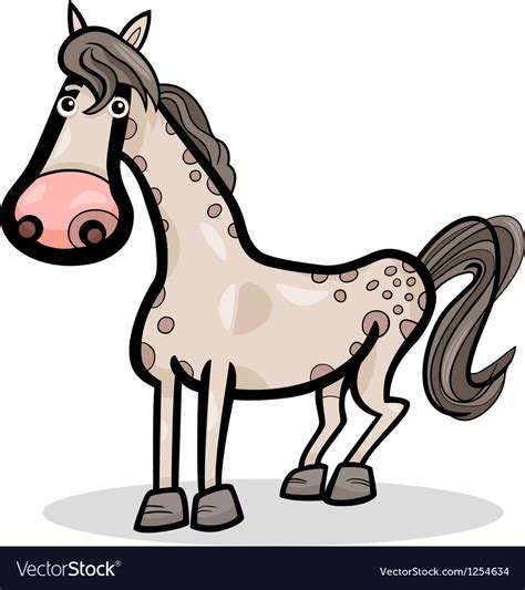 Horse Farm Animal Cartoon Royalty Free Vector Image