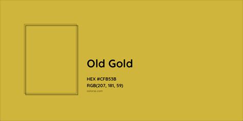 Hex Cfb53b Color Name Color Code And Palettes
