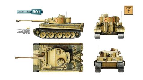 3rd Reich Pz6 Tiger I Ausf H1 Dak Tiger Tiger Ii Diorama