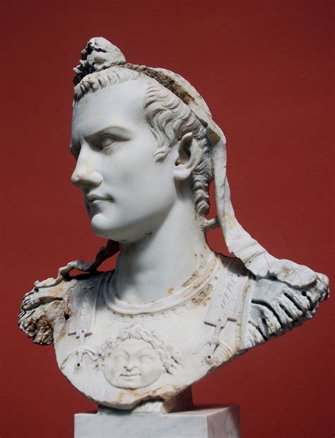 Portrait Of Emperor Caligula In Cuirass Found In