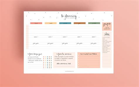 Planning semaine à imprimer planning gratuit calendrier à imprimer gratuit planning de travail hello les mam's, c'est bientôt la rentrée et qui dit rentrée, dit retour à la course: Enfants à la maison : Planning de la semaine à imprimer ...