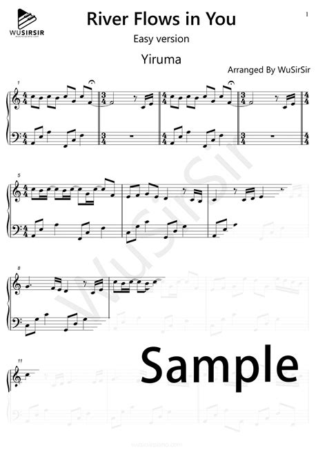 Kiss the rain piano sheet pdf. River flows in you (Easy version) - Yiruma | WuSirSir Piano Sheet Music and Tutorials