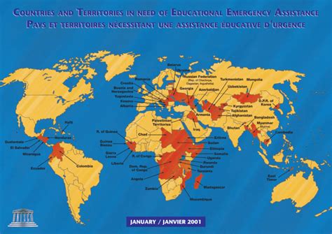 Countries And Territories In Need Of Educational Emergency Assistance