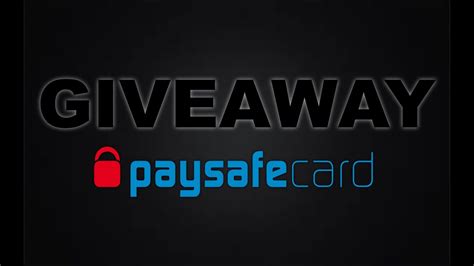 10 Paysafecard Giveaway [ Closed ] Youtube