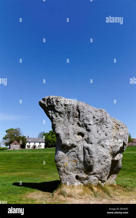 Neolithic Standing Stone In The Avebury Ring Avebury Wiltshire