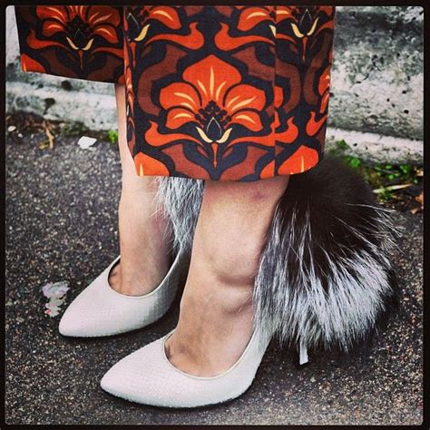 Silverfox Python Pumps By Sergiorossi Paired With A Bold Pattern By