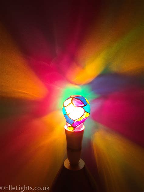 Pin By Ellelights On Vitray In 2021 Painted Light Bulbs Rainbow
