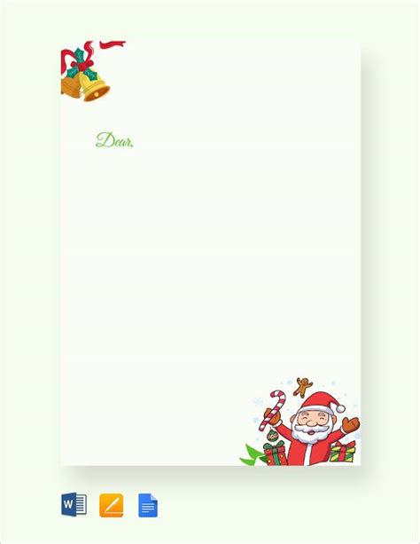 Free Printable Christmas Letter Templates Printable World Holiday