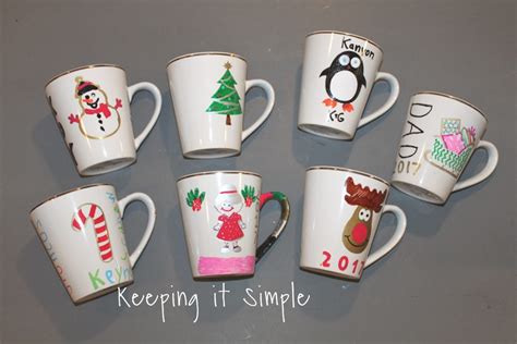 Diy Personalized Christmas Mugs Keeping It Simple