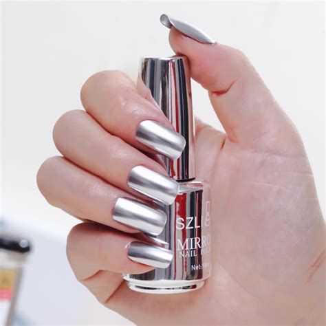 18ml metallic nail polish mirror nail polish varnishes metal mirror nail polish silver nail