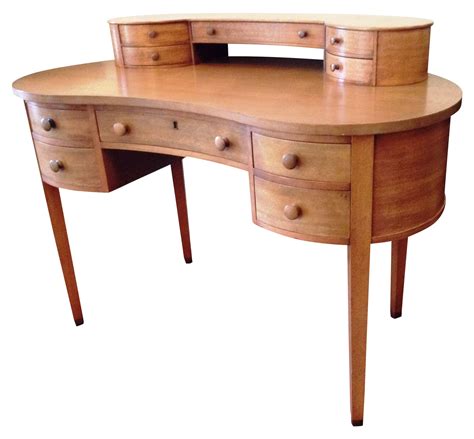 Mahogany Kidney Shaped Desk $2200 on Chairish.com Modern Office Desk