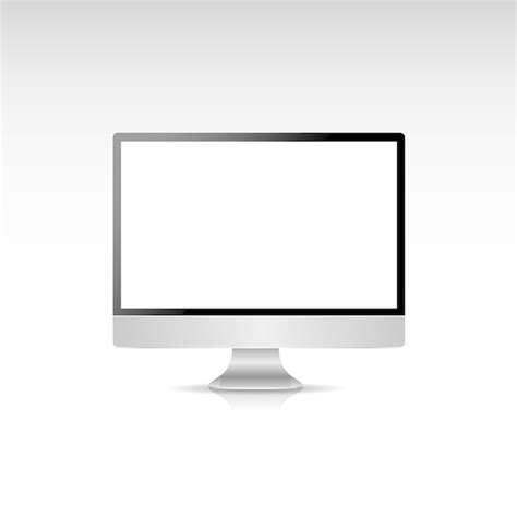 Premium Vector Vector Computer Realistic Monitor Isolated On White