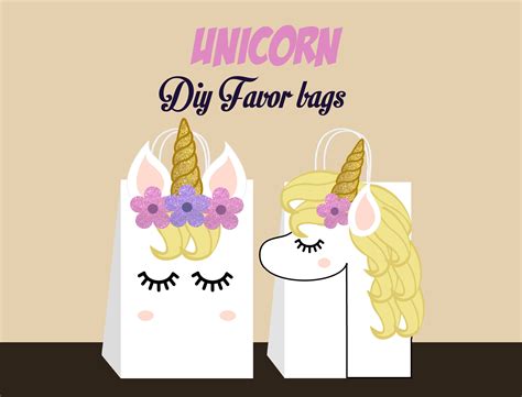 Unicorn Printable Bag Template Unicorn Printables Ts For New Moms