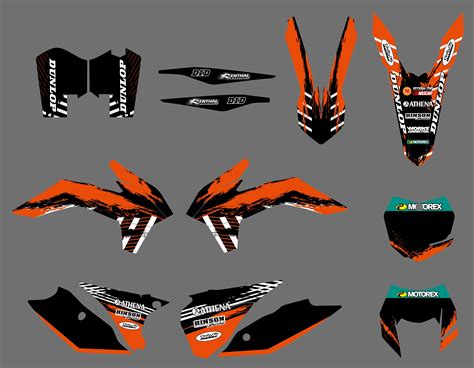 Nicecnc New Matching Motorcycle Stickers Decal Kit For Ktm Exc Exc F