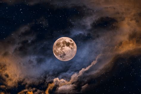 Night Sky Moon Stars Clouds — Moonipulationsmoonipulations