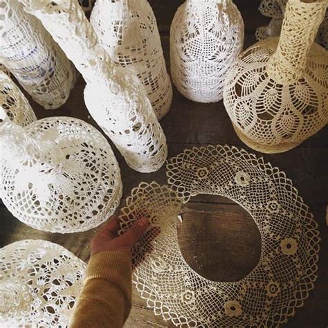 20 Beautiful Upcycled Doily Crochet Decor Items From Maillo Crochet