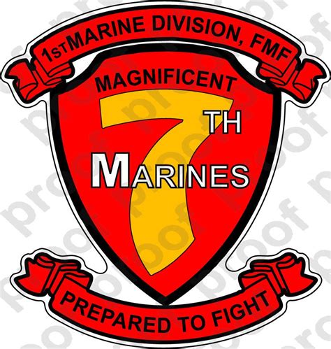 4 Sticker Usmc Unit 7th Marine Regiment A Ebay Home And Garden In