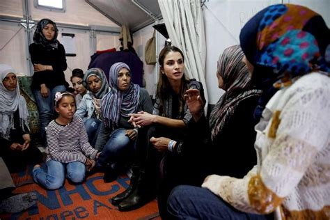 Jordans Queen Rania Calls For Legal Path To Europe For Refugees The Straits Times