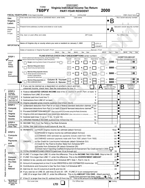 Free Printable Virginia State Tax Forms Printable Form 2024