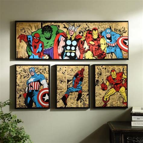Marvel Superheroes Canvas Art Prints Set Of 4 With Images Marvel