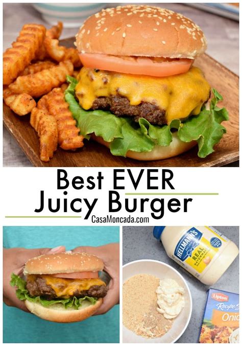 The Best Ever Juicy Burger Recipe
