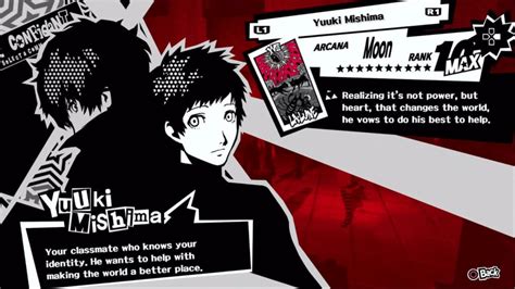 Persona 5 Royal Yuuki Mishima The Moon Confidant Abilities And