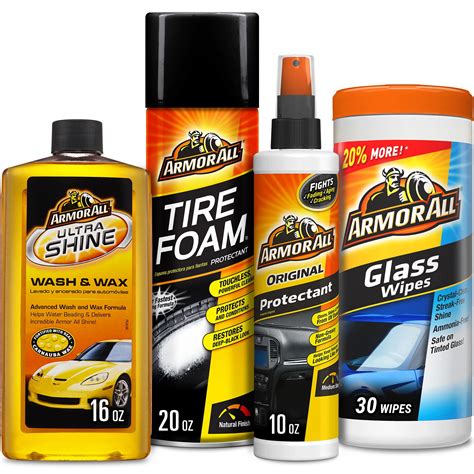 Armor All Complete Car Care Kit 4 Pieces Car Cleaning
