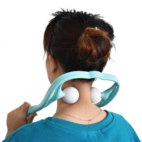 Release Relax Neck Massage Tool Pressure Relieve Hand Roller Massage Neck Shoulder Dual Trigger