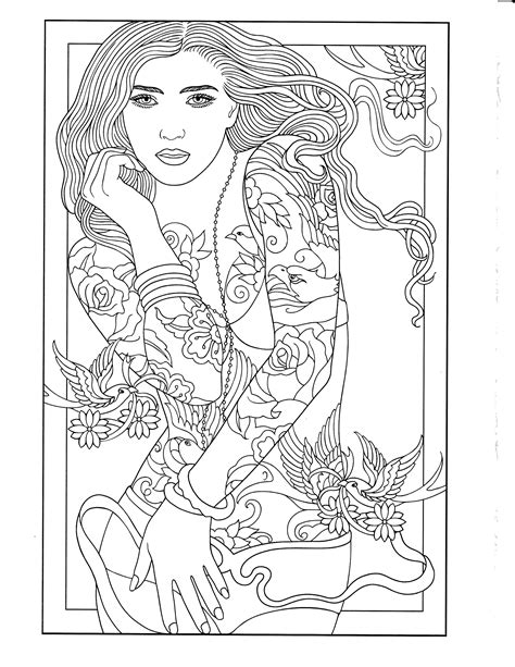 Printable Coloring Page Tattoo Coloring Book Skull Coloring Pages