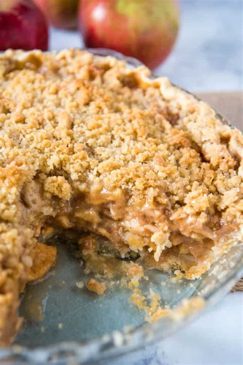 Dutch Apple Crumb Pie With Streusel Topping Adventures Of Mel