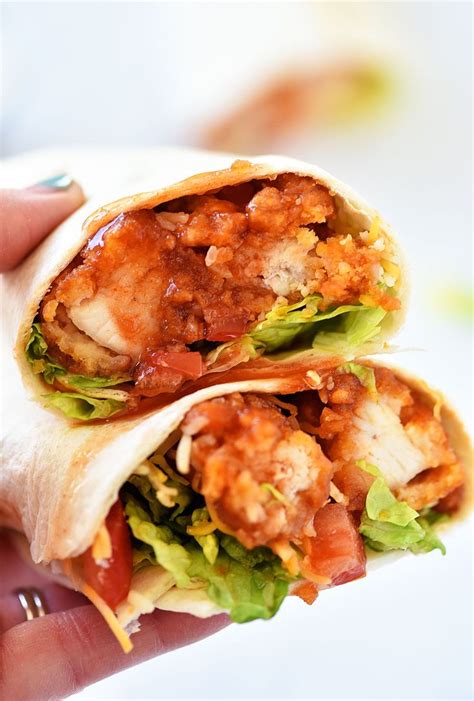Sticky Chicken Finger Wraps Are Sweet And Spicy Glazed Chicken Fingers