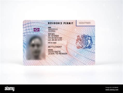 New Type Of Biometric Residence Permit Brp Card Issued By Home Office