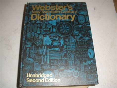 Websters Second Edition Unabridged New Twentieth Century Dictionary Ebay
