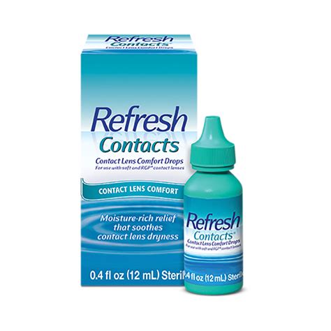 Fluorosilicone acrylate lenses are likely to have a refractive index between 1.420 and 1.460, whereas an index of 1.460 or greater usually indicates a silicone acrylate material. Refresh Contacts® Contact lens comfort drops: Drops and ...